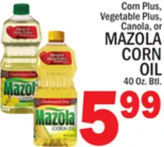 C Town MAZOLA CORN OIL offer