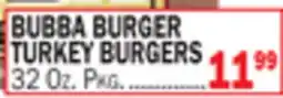 C Town BUBBA BURGER TURKEY BURGERS offer