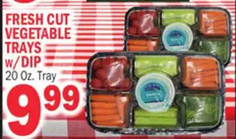 C Town FRESH CUT VEGETABLE TRAYS w/DIP offer