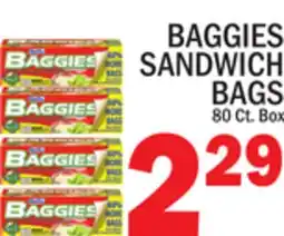 C Town BAGGIES SANDWICH BAGS offer