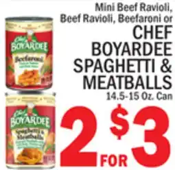 C Town CHEF BOYARDEE SPAGHETTI & MEATBALLS offer