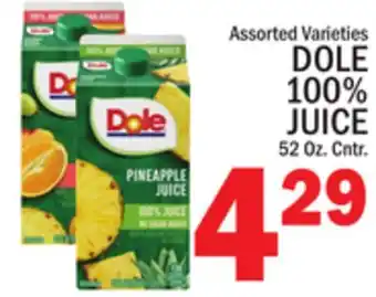 C Town DOLE 100% JUICE offer