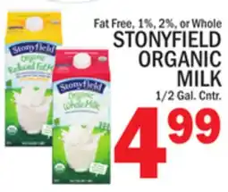 C Town STONYFIELD ORGANIC MILK offer