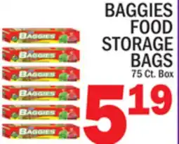 C Town BAGGIES FOOD STORAGE BAGS offer