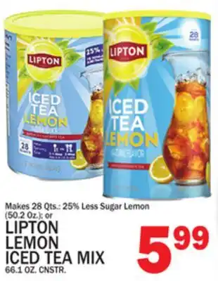 C Town LIPTON LEMON ICED TEA MIX offer
