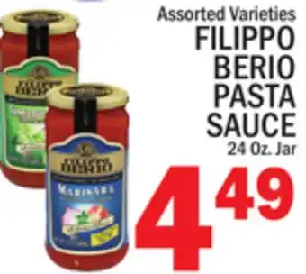 C Town FILIPPO BERIO PASTA SAUCE offer