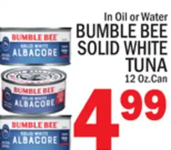 C Town BUMBLE BEE SOLID WHITE TUNA offer