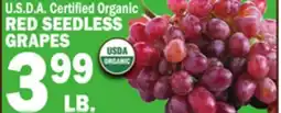 C Town RED SEEDLESS GRAPES offer