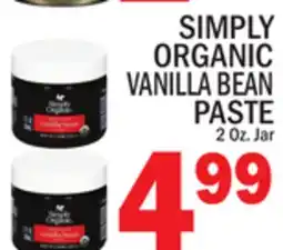C Town SIMPLY ORGANIC VANILLA BEAN PASTE offer