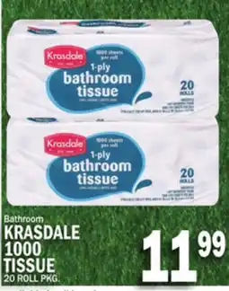 C Town KRASDALE 1000 TISSUE offer