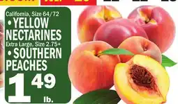 C Town YELLOW NECTARINES, SOUTHERN PEACHES offer
