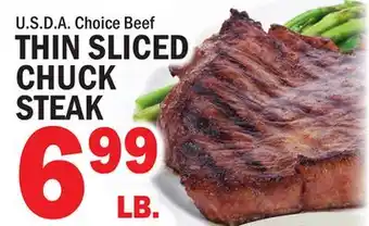 C Town THIN SLICED CHUCK STEAK offer