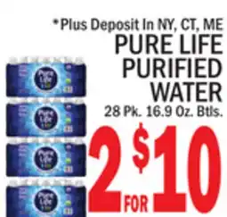 C Town PURE LIFE PURIFIED WATER offer