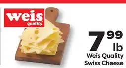 Weis Markets Weis Quality Swiss Cheese offer