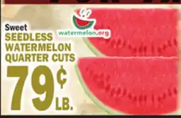 C Town SEEDLESS WATERMELON QUARTER CUTS offer
