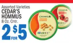 C Town CEDAR'S HOMMUS offer