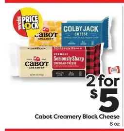 Weis Markets Cabot Creamery Block Cheese offer