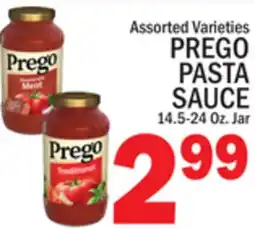 C Town PREGO PASTA SAUCE offer