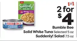 Weis Markets Bumble Bee Solid White Tuna Suddenly! Salad offer