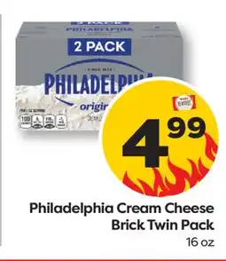 Weis Markets Philadelphia Cream Cheese Brick Twin Pack offer