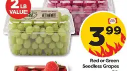 Weis Markets Red or Green Seedless Grapes offer