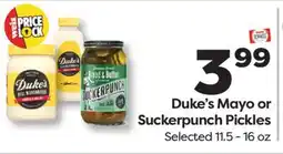 Weis Markets Duke's Mayo or Suckerpunch Pickles offer