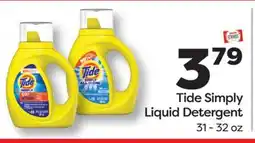 Weis Markets Tide Simply Liquid Detergent offer