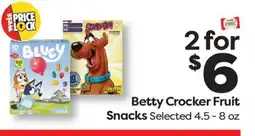 Weis Markets Betty Crocker Fruit Snacks offer