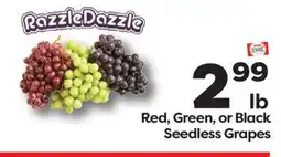 Weis Markets Red, Green, or Black Seedless Grapes offer