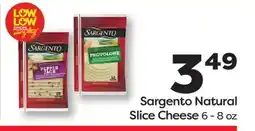 Weis Markets Sargento Natural Slice Cheese offer