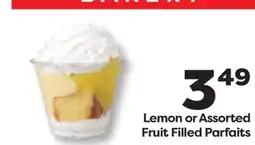 Weis Markets Lemon or Assorted Fruit Filled Parfaits offer