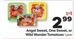 Weis Markets Angel Sweet, One Sweet, or Wild Wonder Tomatoes offer