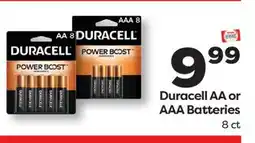 Weis Markets Duracell AA or AAA Batteries offer