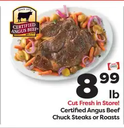 Weis Markets Certified Angus Beef Chuck Steaks or Roasts offer