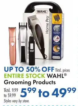Boscov's ENTIRE STOCK WAHL Grooming Products offer