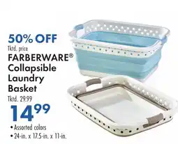 Boscov's FARBERWARE Collapsible Laundry Basket offer