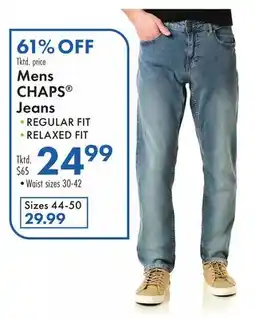 Boscov's Mens CHAPS Jeans offer