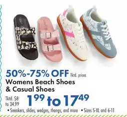 Boscov's Womens Beach Shoes & Casual Shoes offer