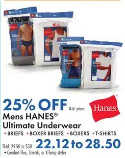 Boscov's Mens HANES Ultimate Underwear offer