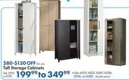 Boscov's Tall Storage Cabinets offer