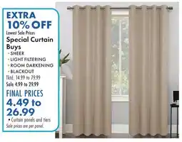 Boscov's Special Curtain Buys offer