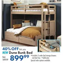 Boscov's NEW Dune Bunk Bed offer