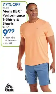 Boscov's Men's RBX Performance T-Shirts & Shorts offer