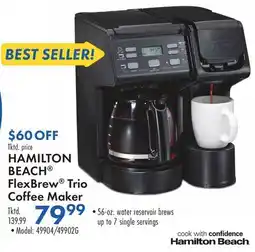 Boscov's HAMILTON BEACH FlexBrew Trio Coffee Maker offer