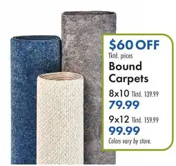 Boscov's Bound Carpets offer
