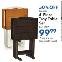 Boscov's 5-Piece Tray Table Set offer