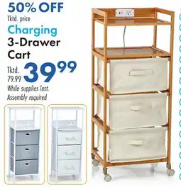 Boscov's Charging 3-Drawer Cart offer