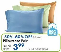 Boscov's Pillowcase Pair offer