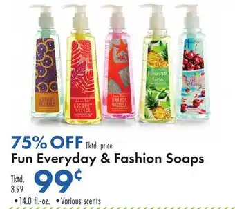 Boscov's Fun Everyday & Fashion Soaps offer