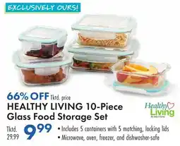 Boscov's HEALTHY LIVING 10-Piece Glass Food Storage Set offer